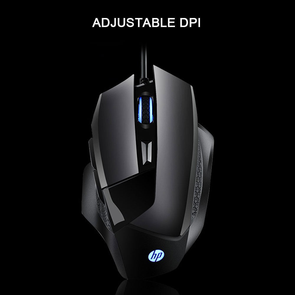 HP G200 4000DPI USB Wired Backlit Optical Gaming Mouse
