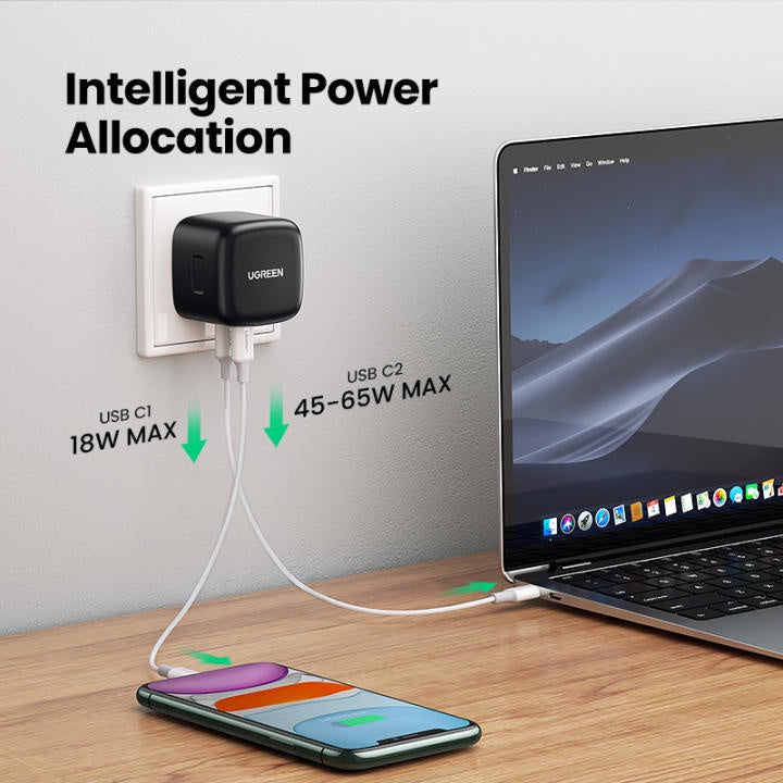 UGREEN 65W USB C Adapter Type C Wall Charger