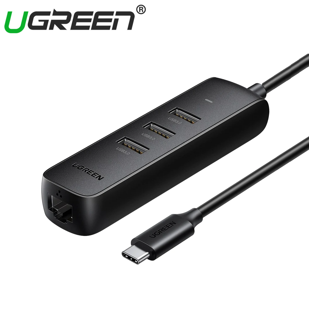 Ugreen USB-C to 3*USB3.0+RJ45 (1000MBPS) UG-CM530-50627