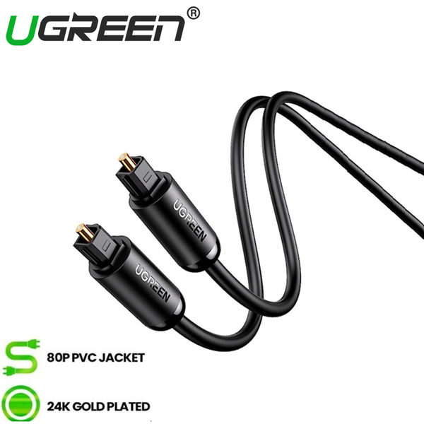 UGREEN Digital Optical Audio Cable Toslink For Amplifiers Blu-ray Player Xbox 360 Soundbar Fiber Cable