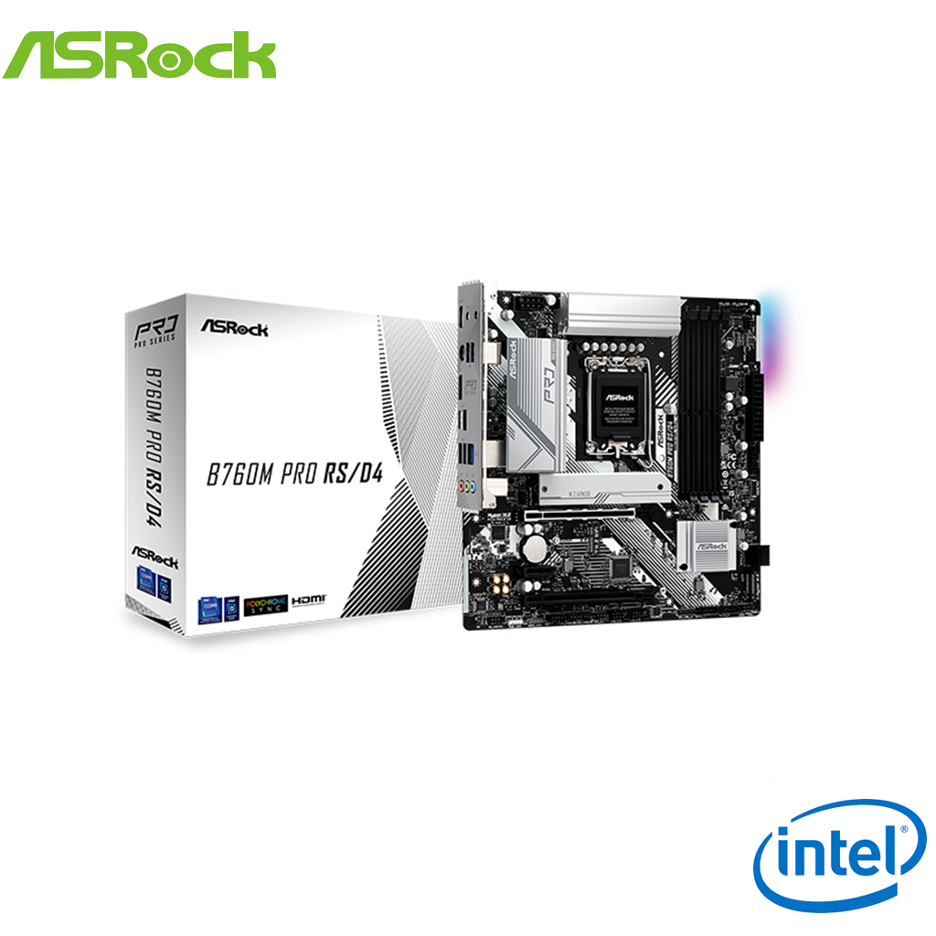 ASRock B760M Pro RS/D4 INTEL ATX Motherboard