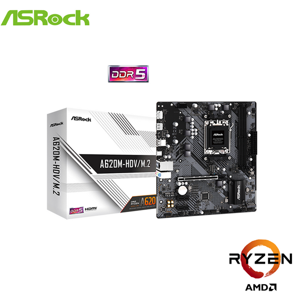 ASRock AMD A620M-HDV/M.2 Micro ATX (mATX) Motherboard