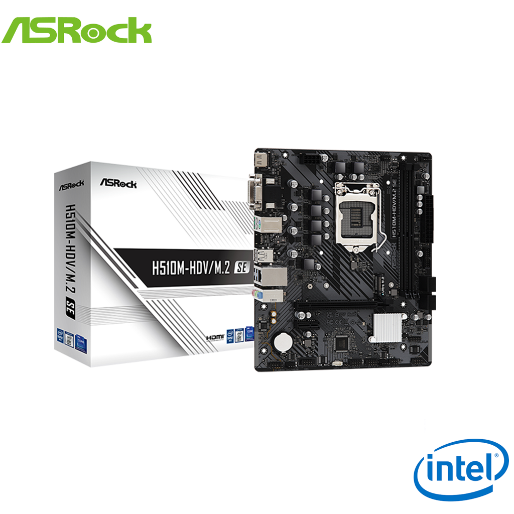 ASRock H510M-HDV/M.2 SE INTEL Micro ATX Motherboard