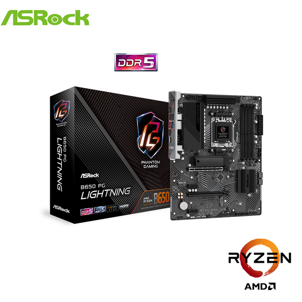 ASRock AMD B650 PG Lightning AM5 DDR5 MaTX Motherboard