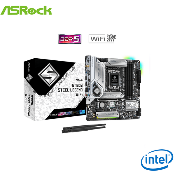 ASRock B760M Steel Legend WIFI INTEL mATX Motherboard