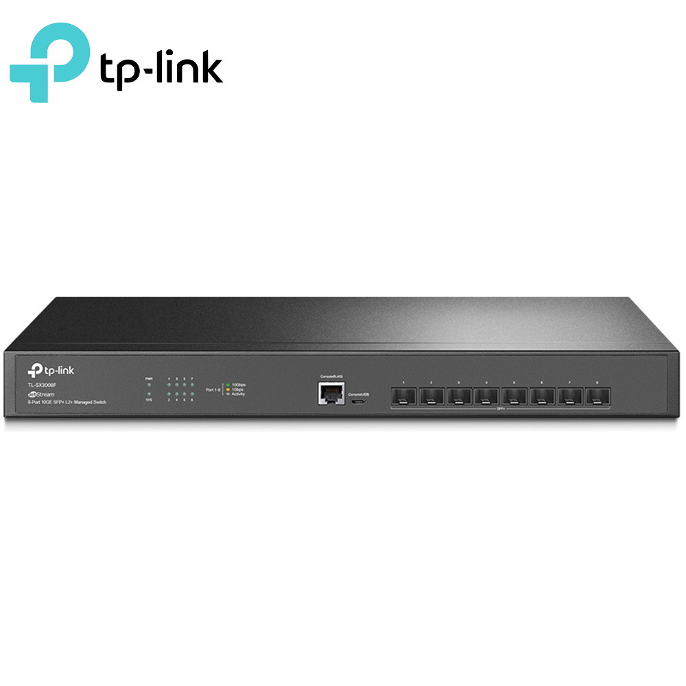 TP-LINK TL-SX3008F / TL-SX3016F JetStream 10GE SFP+ L2+ Managed Switch