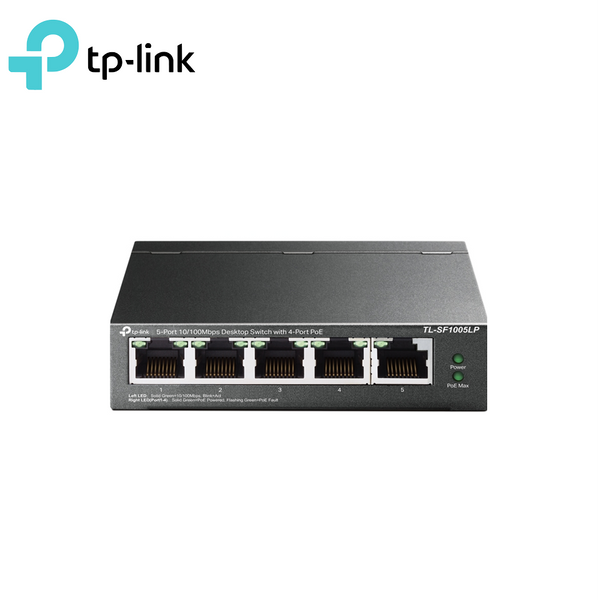 TP-LINK TL-SF1005LP 5-Port 10/100Mbps Desktop Switch with 4-Port PoE