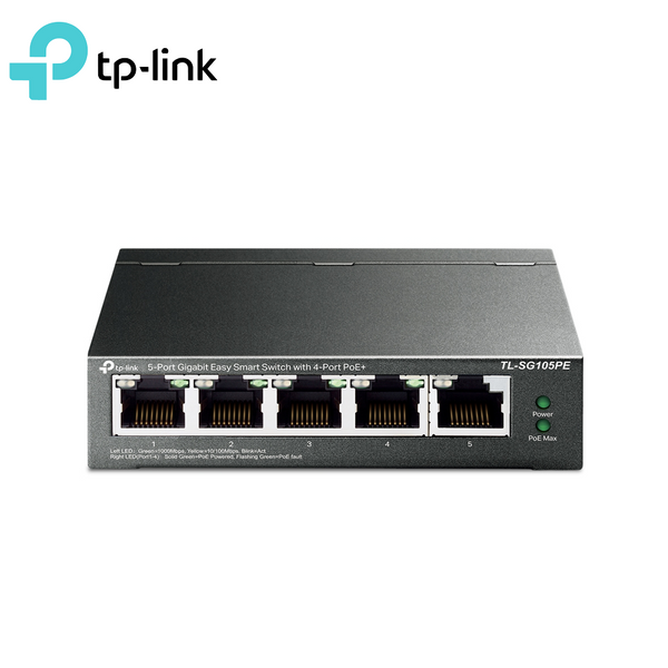 TP-Link 5Port Gigabit Easy Smart PoE Switch TL-SG105PE