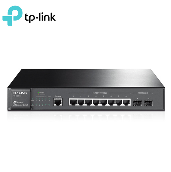 TP-LINK TL-SG3210 JetStream 8-Port Gigabit L2 Managed Switch with 2 SFP Slots