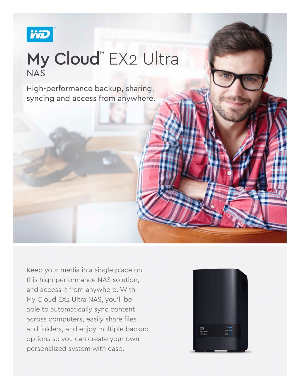 Western Digital WD My Cloud EX2 Ultra 2-Bay NAS Personal Cloud Storage
