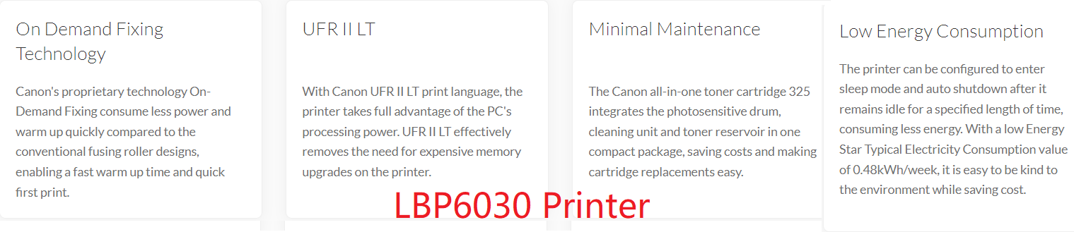 Canon imageCLASS  LBP 6030 / LBP 6030w Single Mono Laserjet Printer