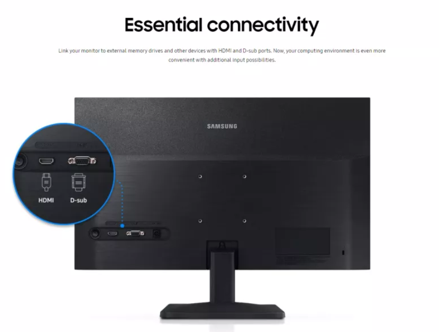 Samsung LS24A310NHEXXM 24'' Incredibly Defined FHD Monitor