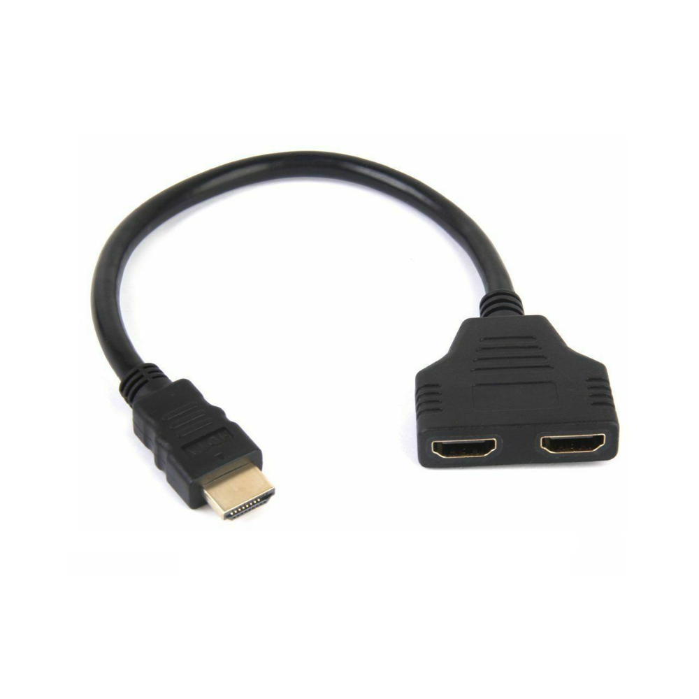 HDMI Splitter Male to Female Cable Adapter Converter HDTV 1 Input 2 Output Splitter Kabel HDMI 2 Port DVR HD 1080P  HDMI 1-2