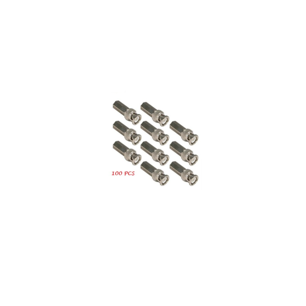BNC RG59 Screw / Twist Type CCTV Connector for Coaxial Cable