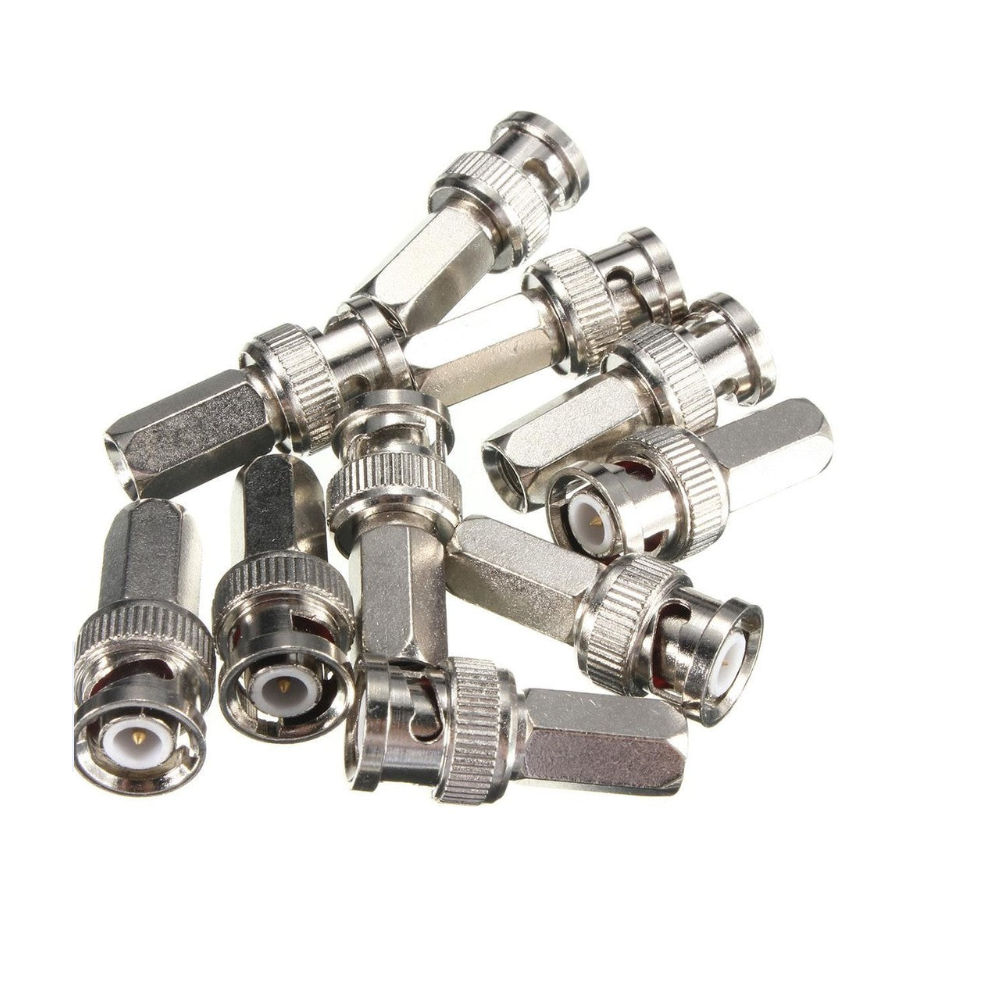 BNC RG59 Screw / Twist Type CCTV Connector for Coaxial Cable
