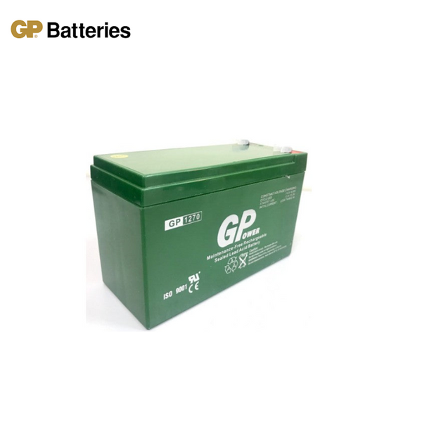 GPower GP1270 12V 7AH Battery - Rechargeable Seal Lead Acid Back Up Battery for Autogate / Alarm Backup ( 12V7AH )