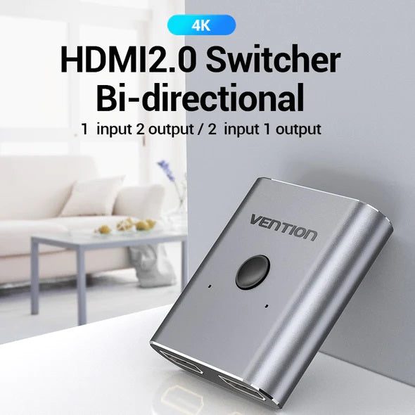 VENTION HDMI 2.0 Switch Bi-Direction 4K HDMI Switcher 1 in 2 out Adapter 2 in 1 out Converter for PS4 TV Box