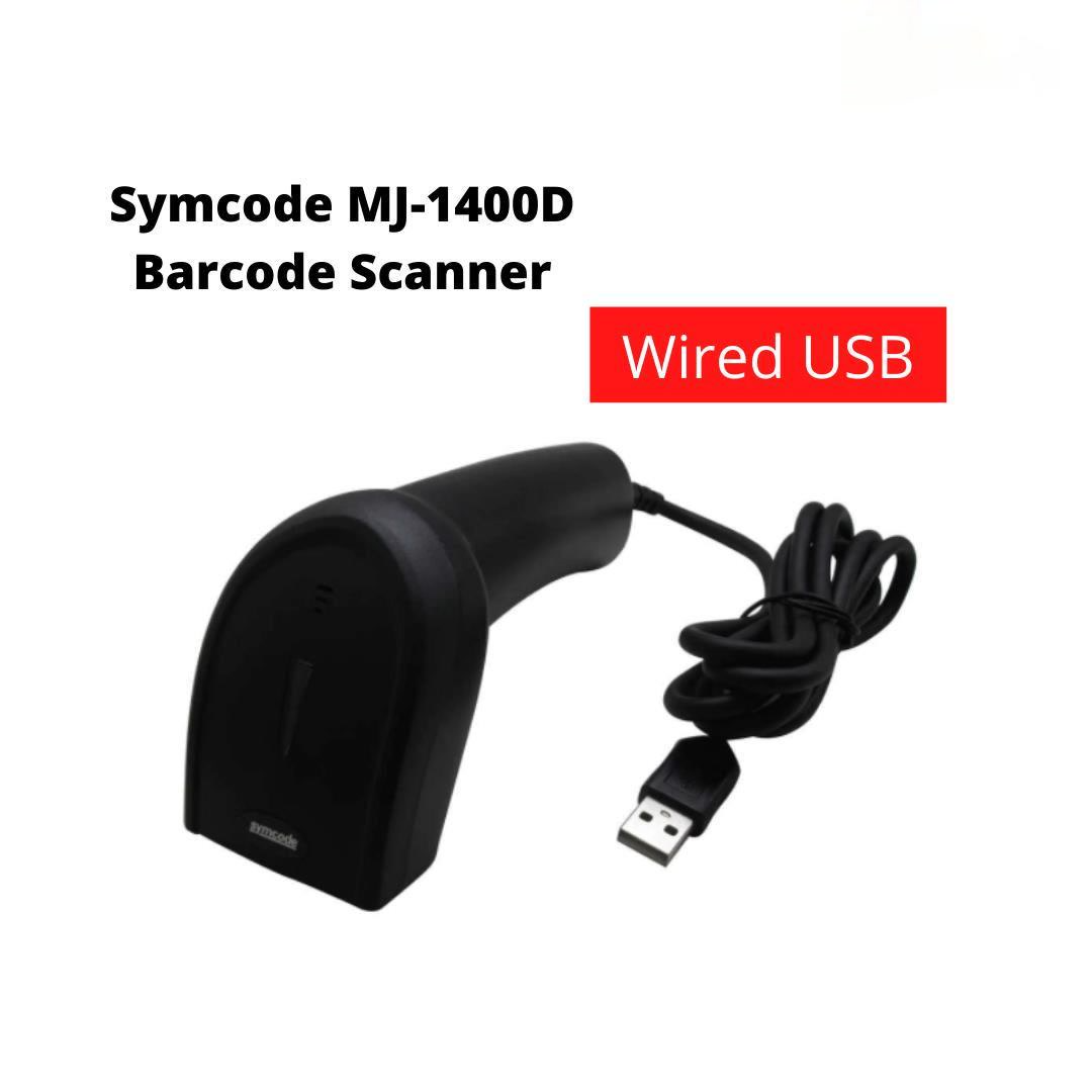 Handheld Barcode QR Code Scanner / Reader 1D/2D Wired Wireless MJ-1400 ...