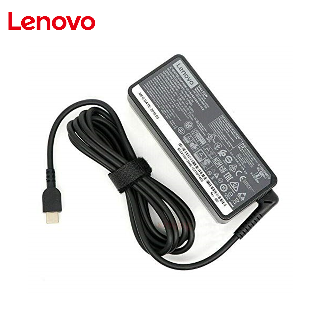 Original Lenovo 65W Laptop Adapter Charger USB Type-C 3-PIN UK PLUG (4X20M26283) -USED