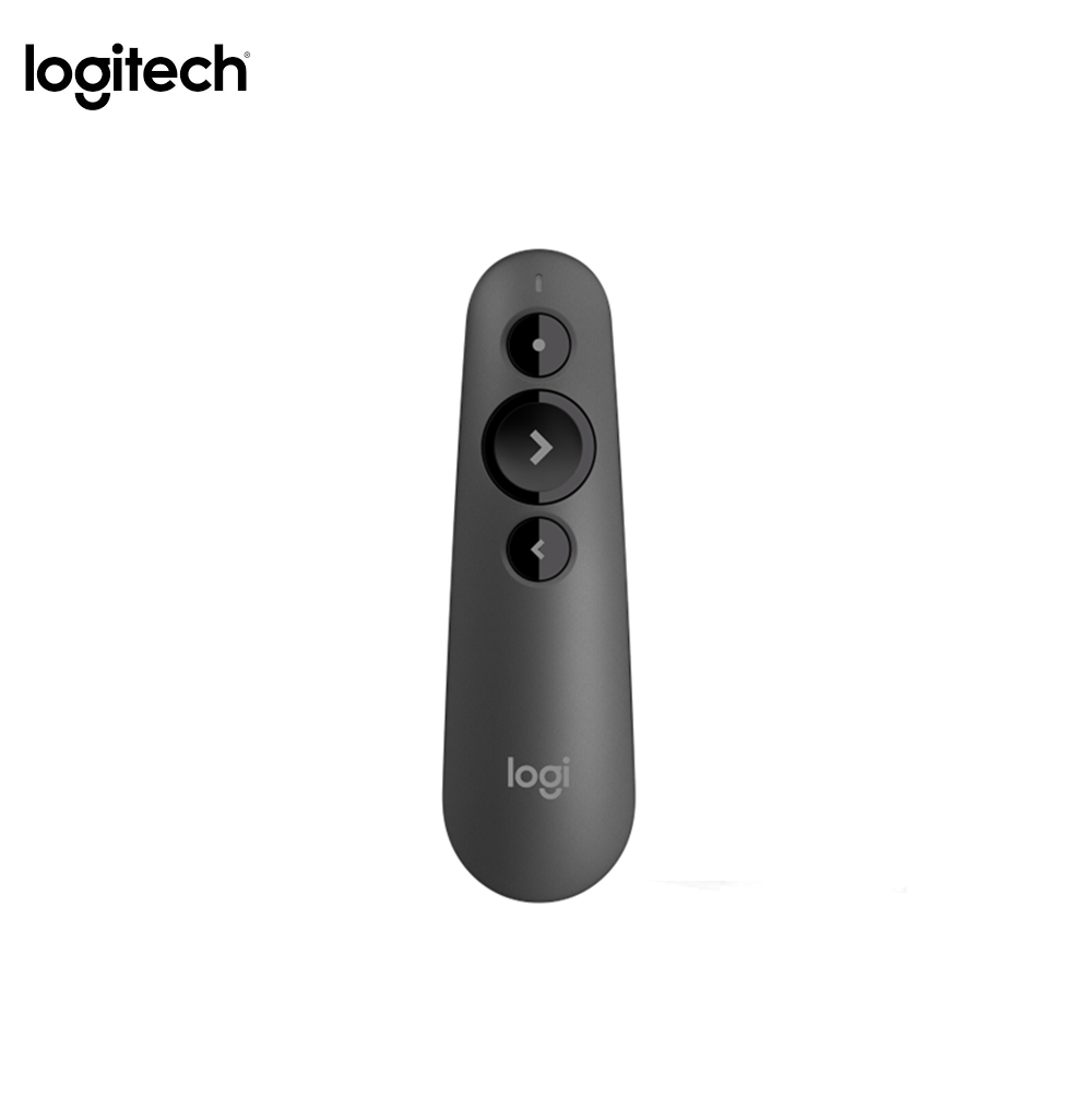 Logitech R500s Laser Class 1 Presenter Bluetooth and USB / Presentation Clicker - Universal Compatibility, 20m range