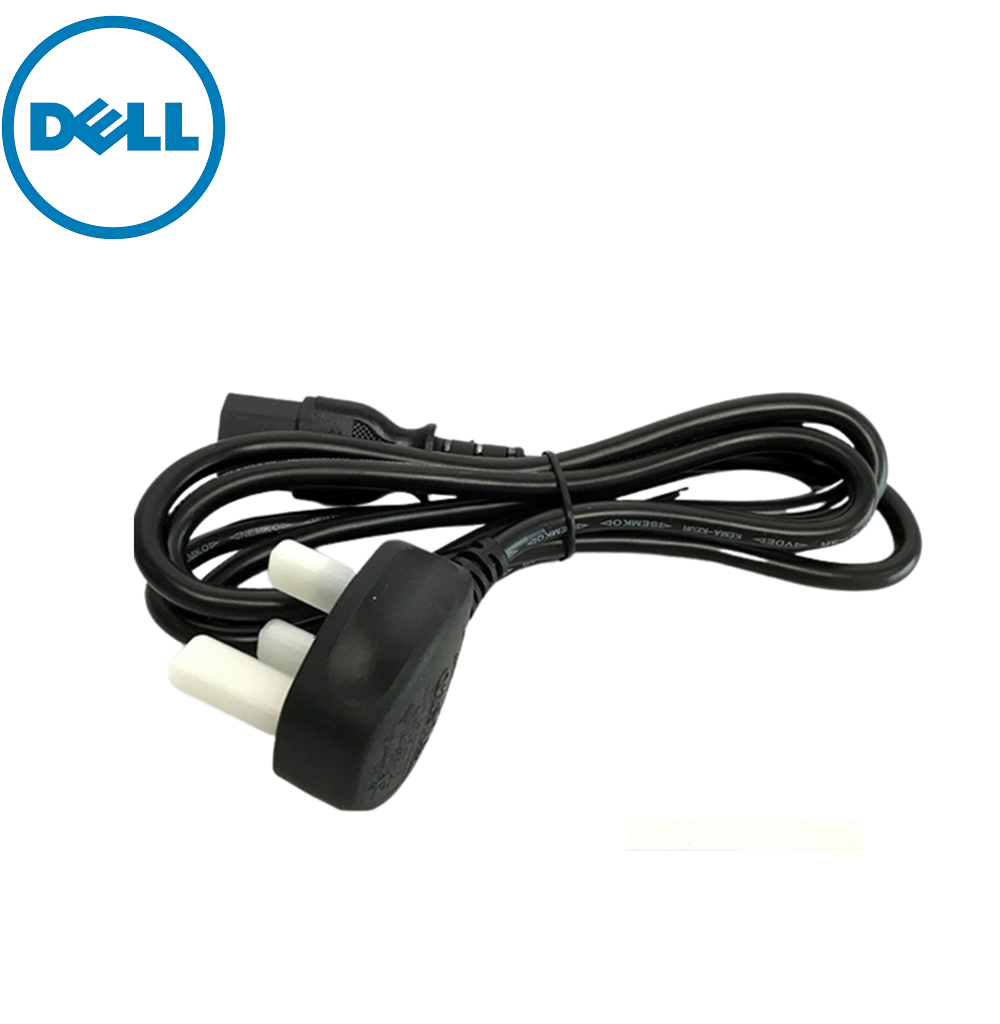 DELL DP/N 016583 UK Malaysia Fused 1.8m Slim Plug Desktop PC Power Cord Cable