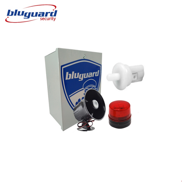 Bluguard Alarm Outdoor Siren Complete Set for Alarm System (Outdoor Siren, Strobe Light, Tamper Switch, Metal Box)