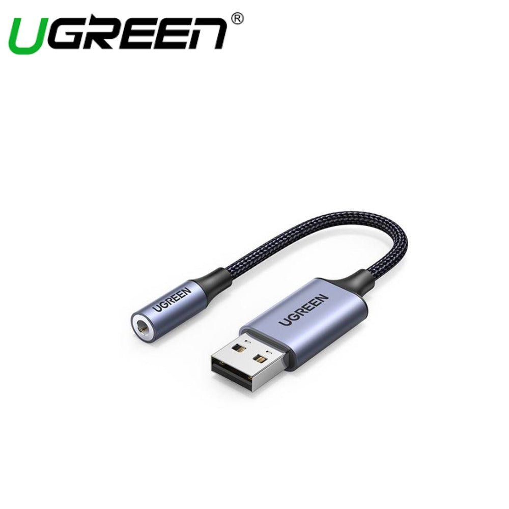 UGREEN USB to 3.5mm Audio Jack USB A 2.0 Sound Card Adapter Mic Audio ...