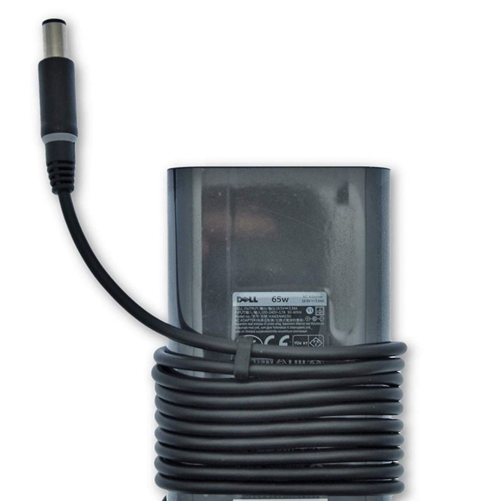 USED DELL Power Laptop AC Adapter power cord/ Charger  19.5V 3.34A 65W Model : LA65NM130 (Part 1) / IEC 60950-1