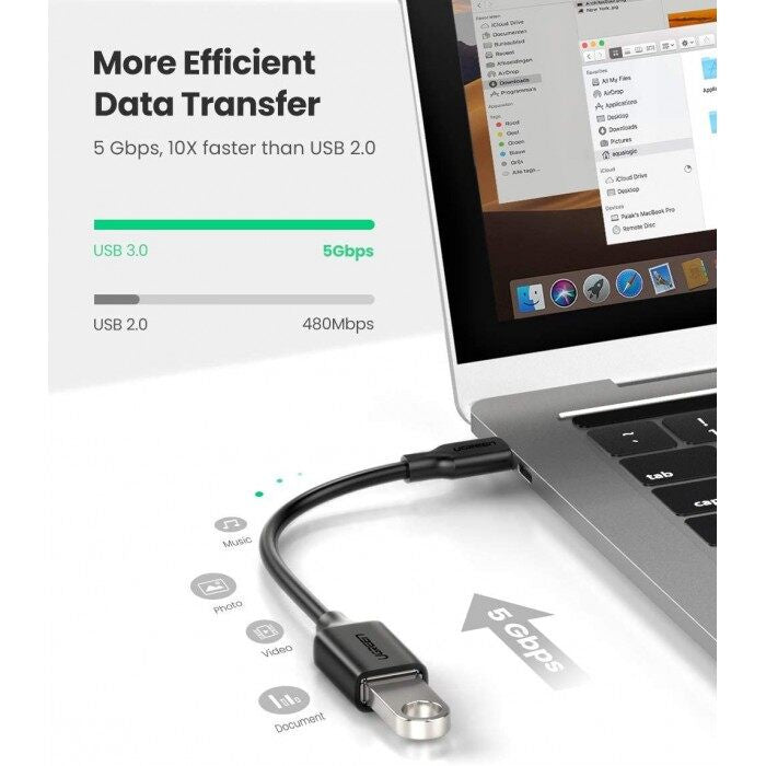 UGREEN USB-C Male to USB 3.0 A Female Cable