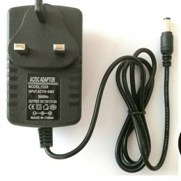 High Quality Power Adaptor AC to DC 12V 2A / Power Supply With LED for CCTV / Door Access 电源适配器 Penyesuai Bekalan Kuasa