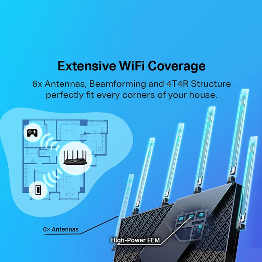 TP-Link Archer AX73 AX5400 Dual Band 6 Stream Gigabit WiFi 6 Router