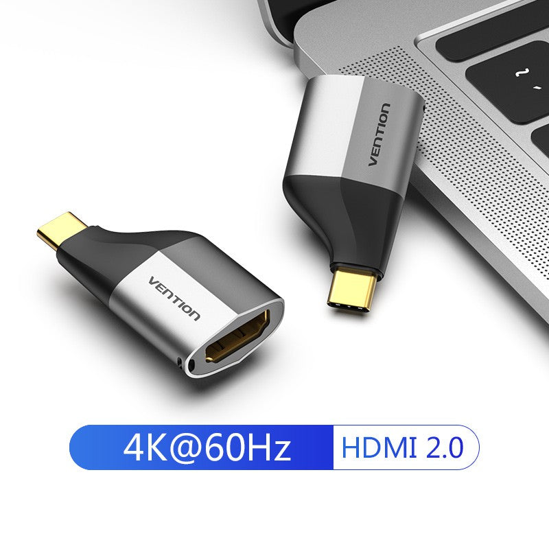 Vention USB C to HDMI Adapter Female Support 4K 60Hz Compatible With Huawei P30 Samsung S10