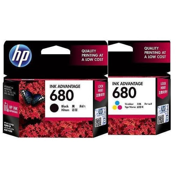 HP 680 Black / Colour Ink Advantage Cartridge