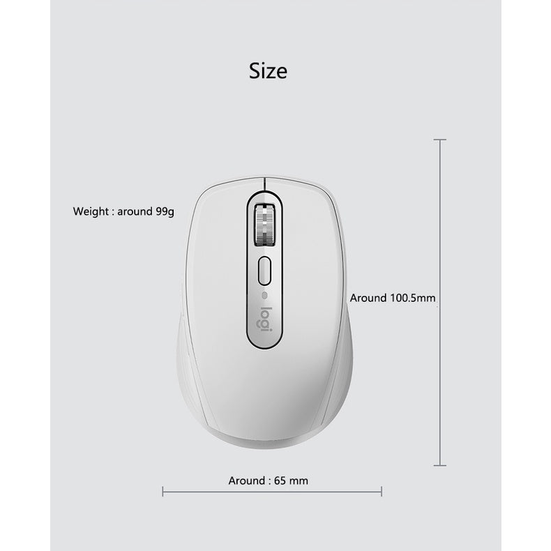 LOGITECH MX Anywhere 3 Rechargeable DARKFIELD High Precision Wireless Mouse 200-4000 Dpi Up to 70 Days Battery Life