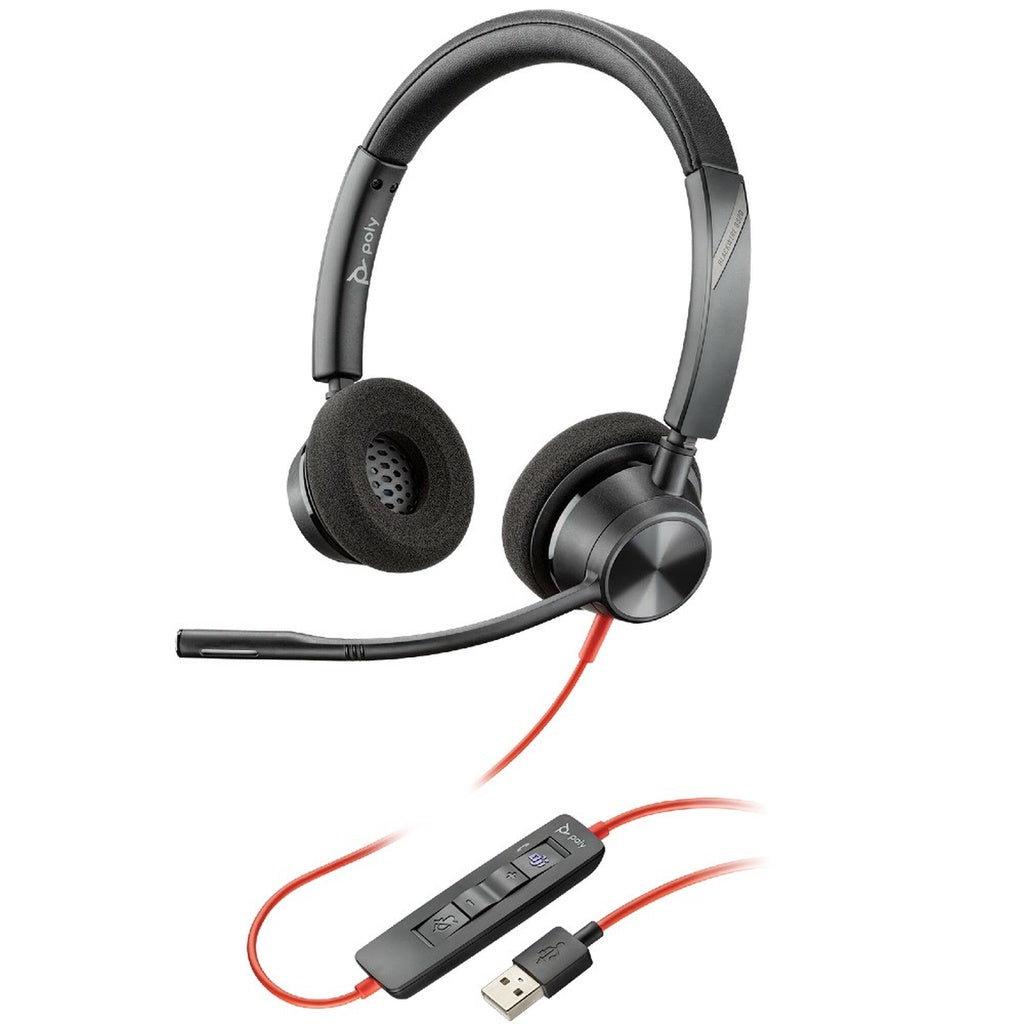 Plantronics Blackwire 3320 / 3325 Stereo Office Corded Headset with Noise Cancelling Microphone