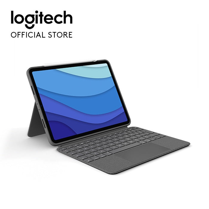 Logitech Combo Touch iPad 7th - 9th Gen, iPad Pro 11", iPad Pro 12.9'', iPad Air 4th Gen Keyboard Case with Trackpad