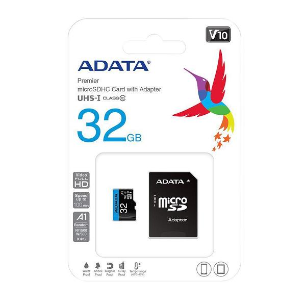 Adata Premier Micro SDHC Card 32/64/128/256GB Class 10 A1 V10