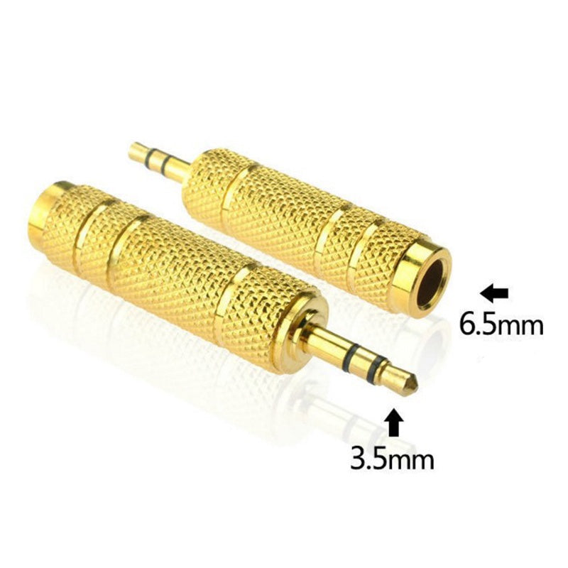 6.35mm to 3.5mm Jack Audio Adapter Headphone Converter Connector Plug for Aux Stereo Cable Guitar Amplifier Headsets