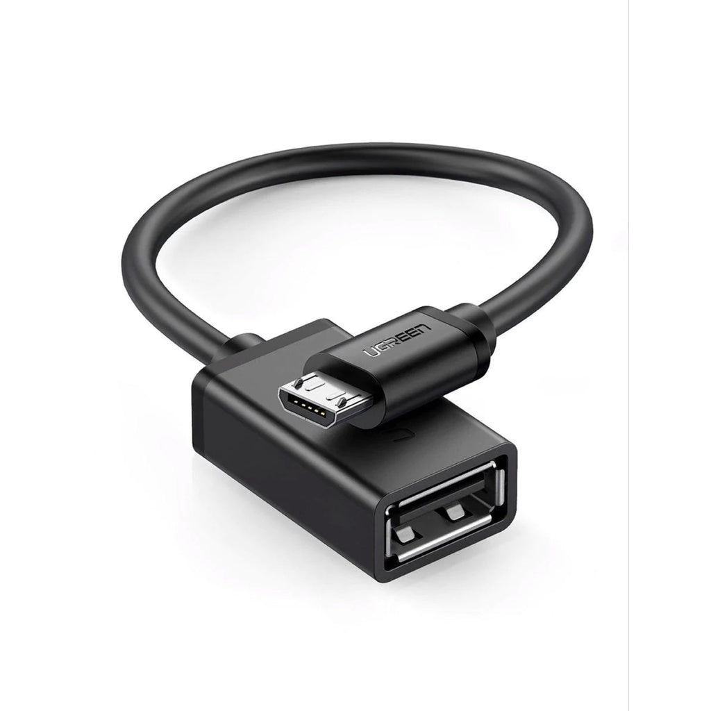 Ugreen Micro USB Male to USB-A Female Cable With OTG Nickel Plating 15cm