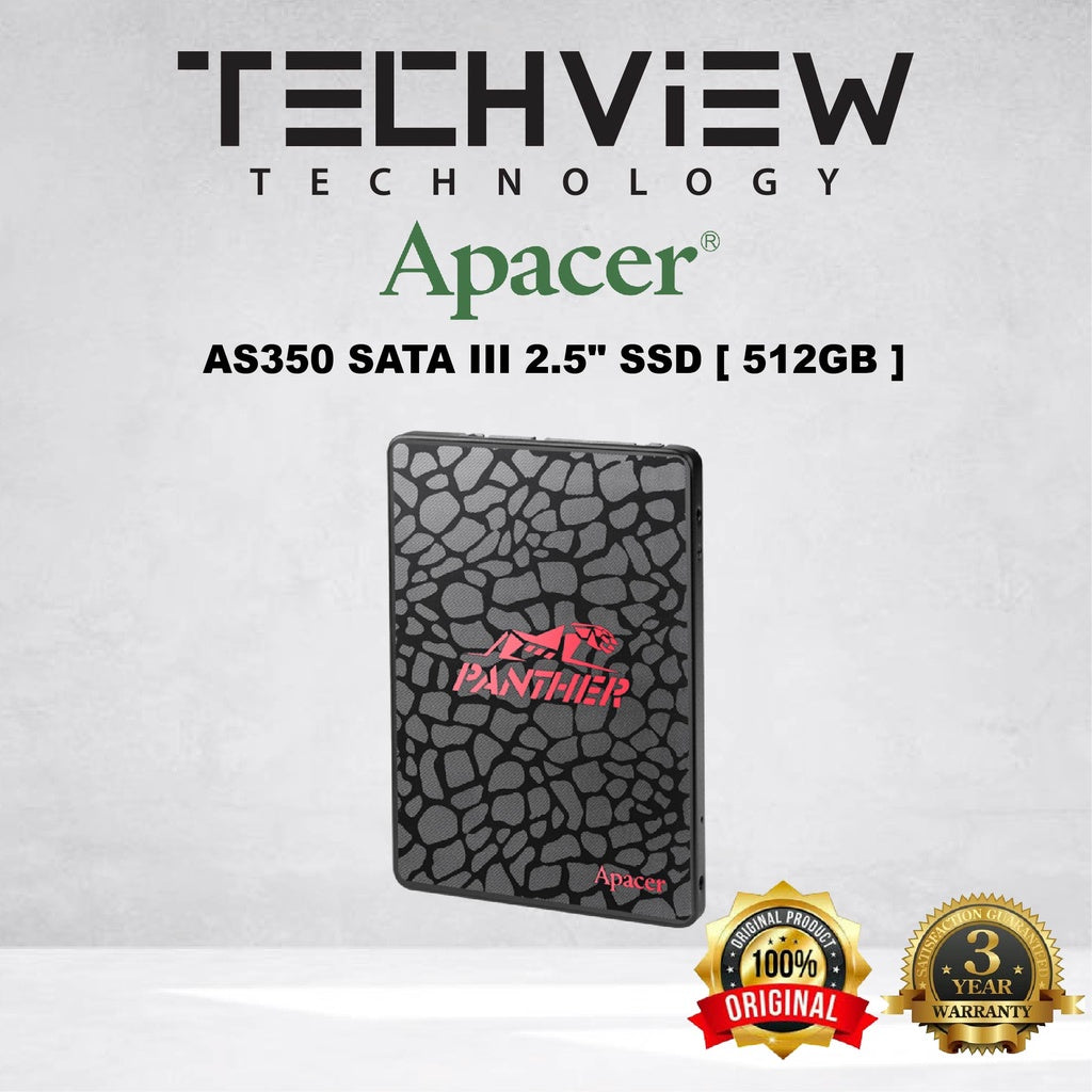 NEW APACER AS350 SATA III 2.5" SSD [ 512GB ]