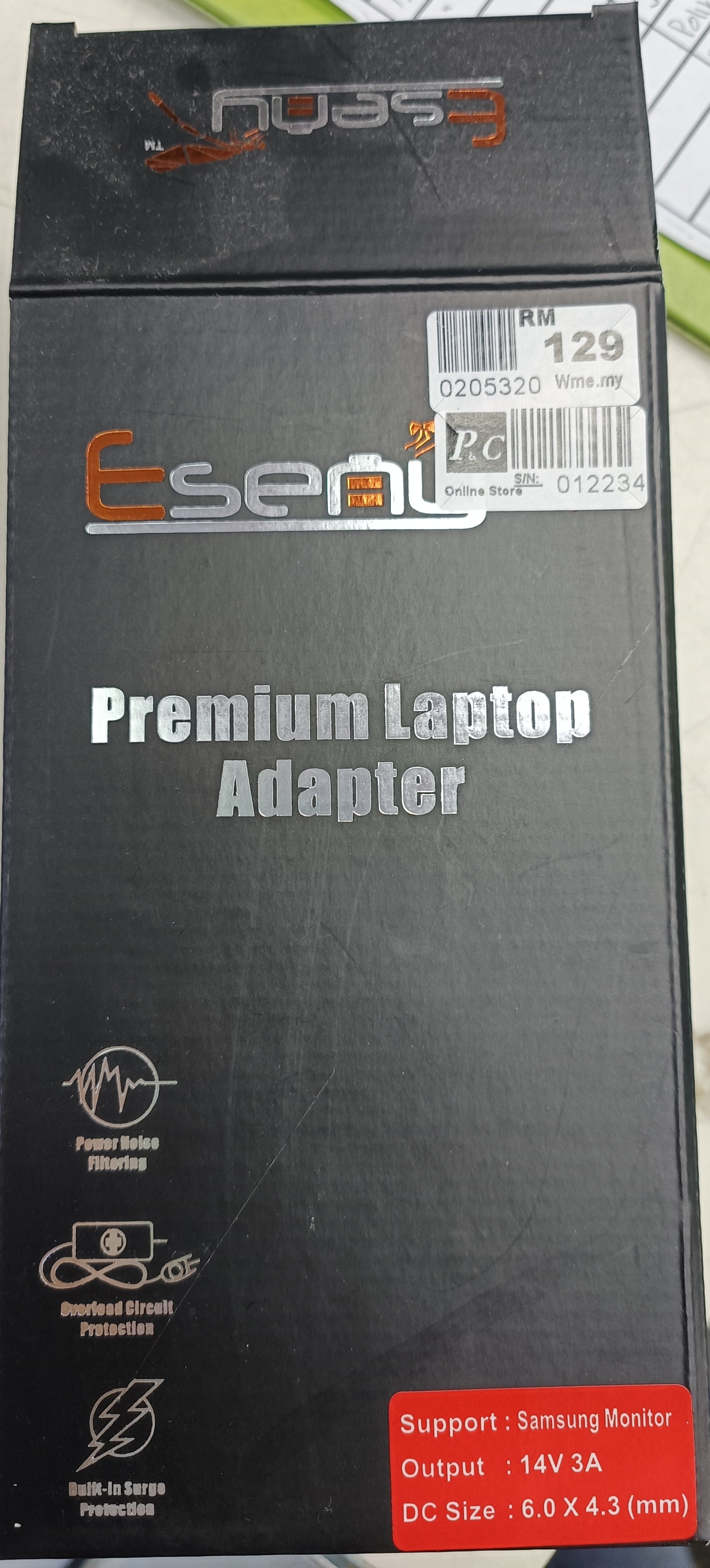 Compatible Samsung / LG Monitor Adapter 14V 3A (6.0mm*4.3mm)