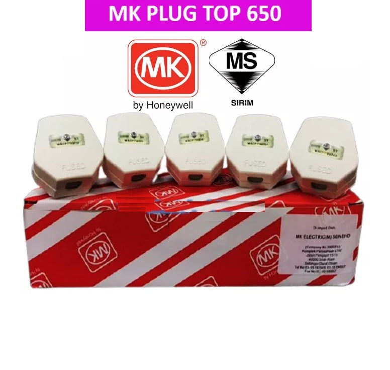 MK 654 646 650 515 SIRIM 13A Fused Plug Top SIRIM Approved 250V
