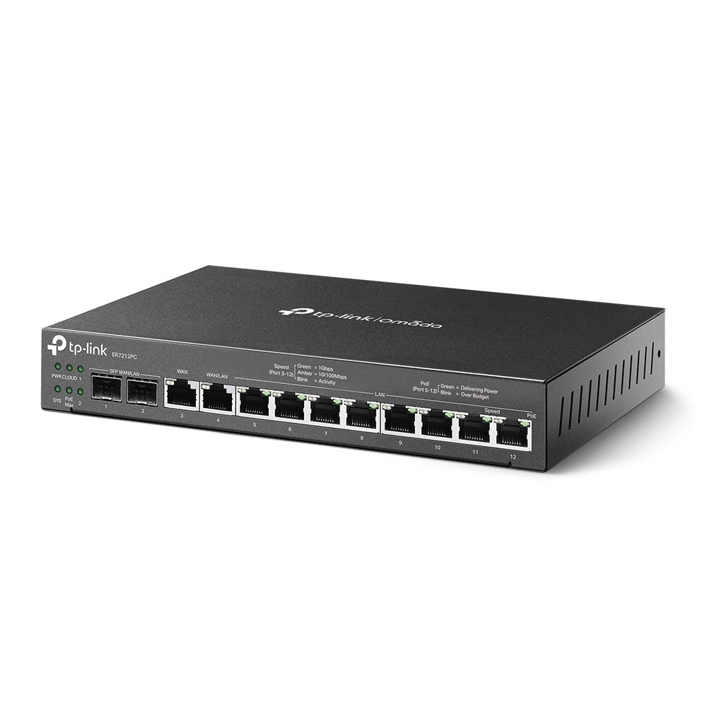 TP-LINK ER7212PC Omada Gigabit VPN Router with PoE+ Ports and Controller Ability