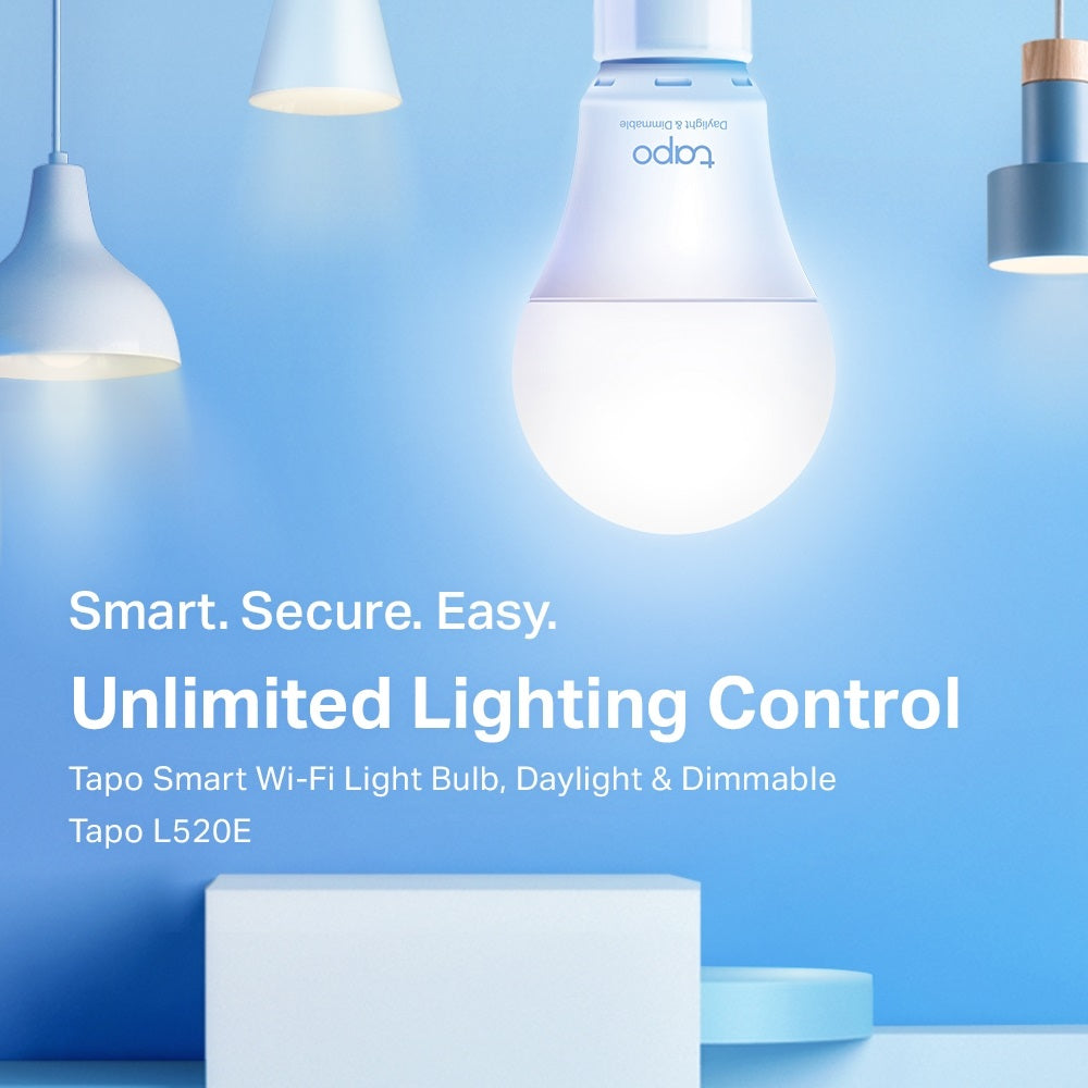 TP-LINK Tapo L520E Smart Wi-Fi Light Bulb, Dimmable