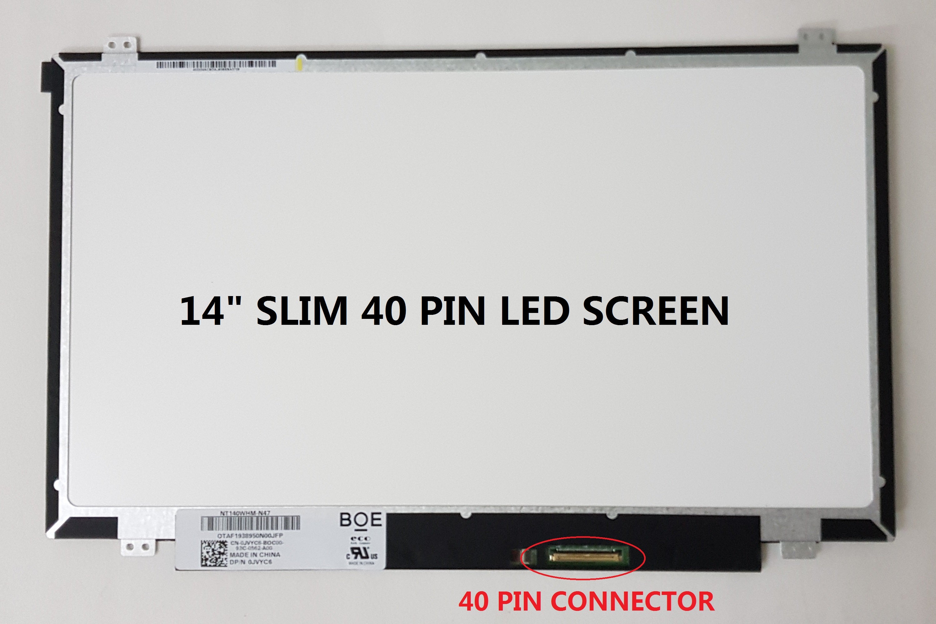 New Laptop Screen Panel 15.6” 14.0” 13.3” Normal / Slim 30p 40p LED Display Panel Notebook