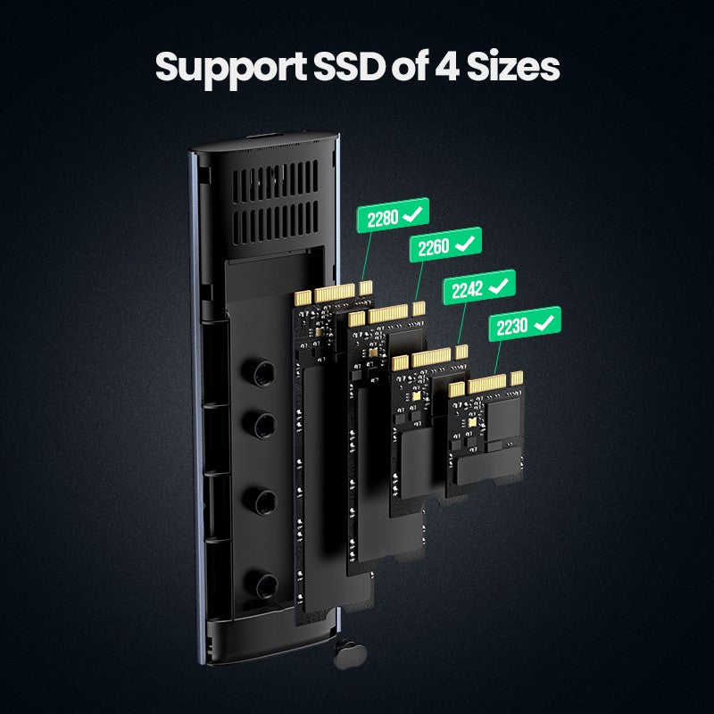 Ugreen M.2 SATA SSD Enclosure 5Gbps CM400 SSD Case
