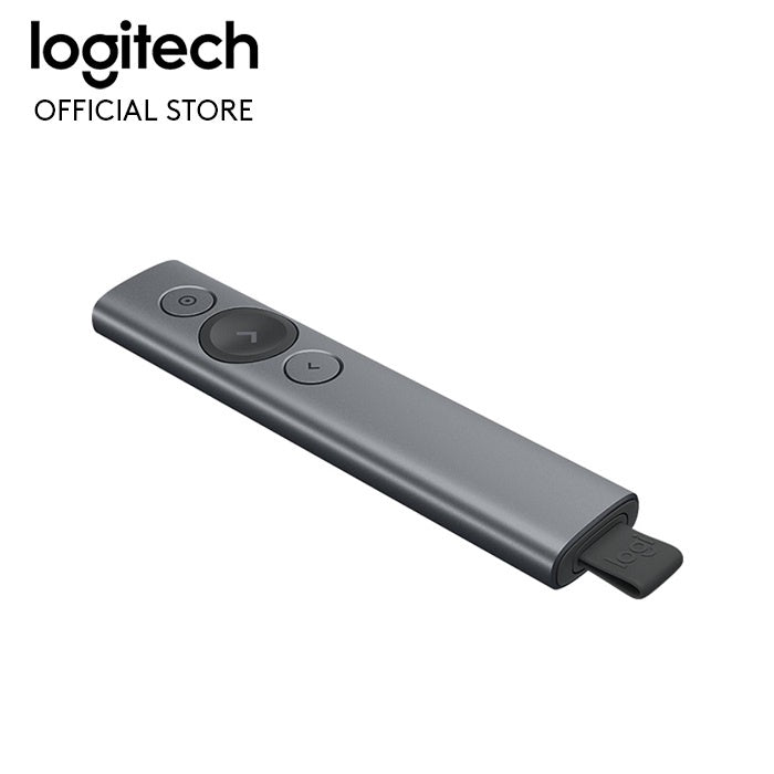 Logitech Spotlight Wireless Presentation Remote, 2.4 GHz and Bluetooth, USB-Receiver, Digital Laser Pointer PC/Mac