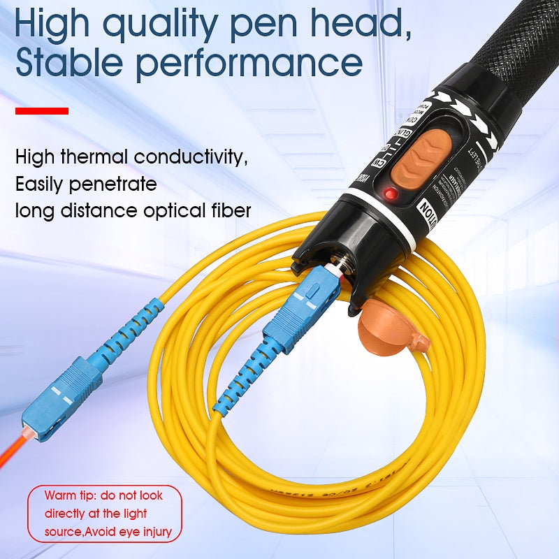 Fiber Visual Testing Tools 10mW Fiber Visual Fault Locator SC FC ST Red Light Source Fiber Optic ...