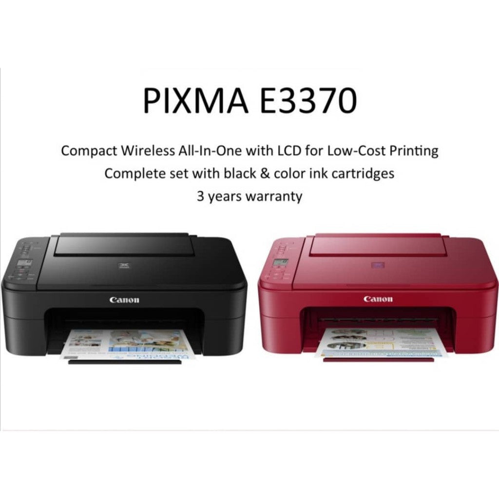 Canon PIXMA Wireless E3370 All-in-One Printer