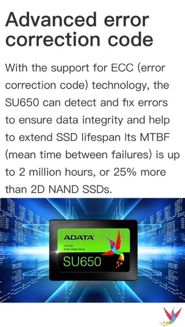ADATA SU650 2.5" SATA 6Gb/s Internal Solid State Drive SSD